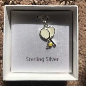 Sterling silver tennis charm NWT